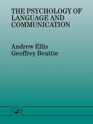 cover image of The Psychology of Language and Communication
